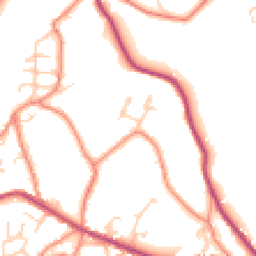 Daytime road noise heatmap for HD9 7UB