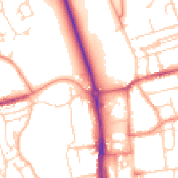 Daytime road noise heatmap for HP1 1AE
