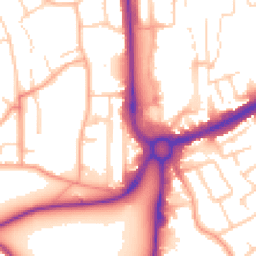 Daytime road noise heatmap for HP1 1AN