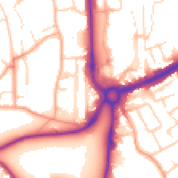 Daytime road noise heatmap for HP1 1AP
