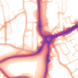 Daytime road noise heatmap for HP1 1AQ