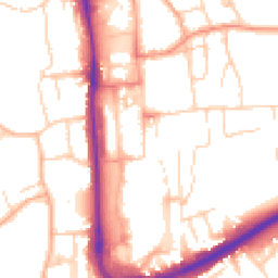 Daytime road noise heatmap for HP1 1BA
