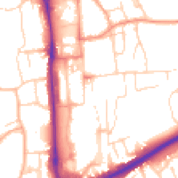 Daytime road noise heatmap for HP1 1BE