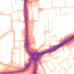 Daytime road noise heatmap for HP1 1BJ