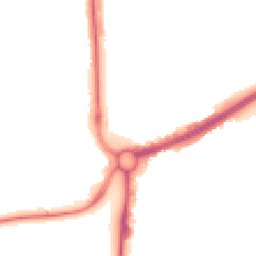 Night-time road noise heatmap for HP1 1BT
