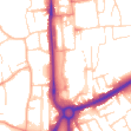 Daytime road noise heatmap for HP1 1DS