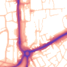 Daytime road noise heatmap for HP1 1DX