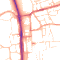 Daytime road noise heatmap for HP1 1EB
