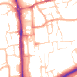 Daytime road noise heatmap for HP1 1EH