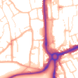 Daytime road noise heatmap for HP1 1JH