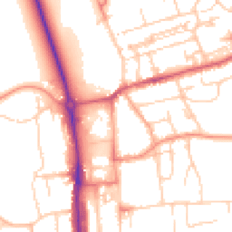 Daytime road noise heatmap for HP1 1LA