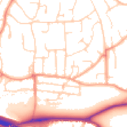 Daytime road noise heatmap for HP1 1PE