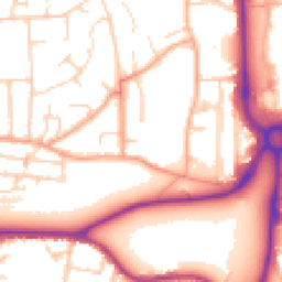 Daytime road noise heatmap for HP1 1PN
