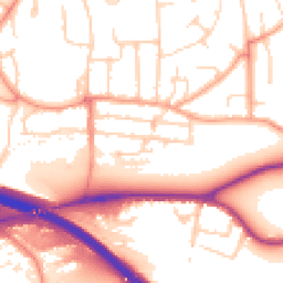 Daytime road noise heatmap for HP1 1QD
