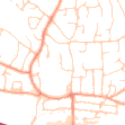 Daytime road noise heatmap for HP1 1QP