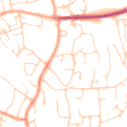 Daytime road noise heatmap for HP1 1SE