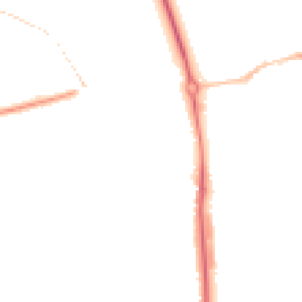 Night-time road noise heatmap for HP1 1ST