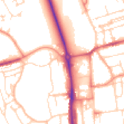 Daytime road noise heatmap for HP1 1XP