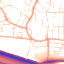 Daytime road noise heatmap for HP1 2AQ