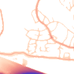 Daytime road noise heatmap for HP1 2HQ