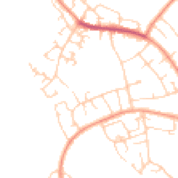 Daytime road noise heatmap for HP1 2NJ