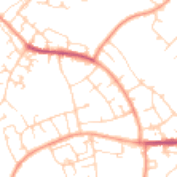 Daytime road noise heatmap for HP1 2PN