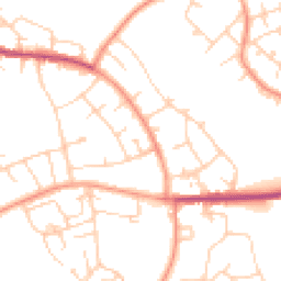 Daytime road noise heatmap for HP1 2PX