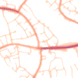 Daytime road noise heatmap for HP1 2QH