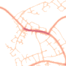 Daytime road noise heatmap for HP1 2QX