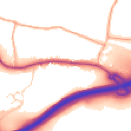 Daytime road noise heatmap for HP1 2RH