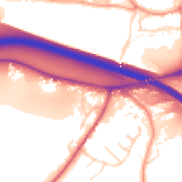 Daytime road noise heatmap for HP1 2TY