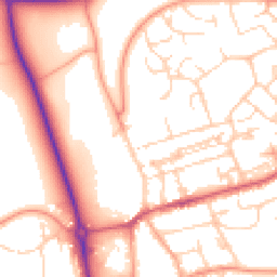 Daytime road noise heatmap for HP1 3AN