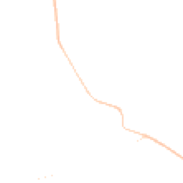 Night-time road noise heatmap for HP1 3BJ