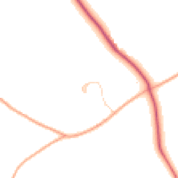 Daytime road noise heatmap for HP1 3BS