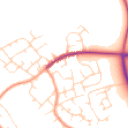Daytime road noise heatmap for HP1 3JB