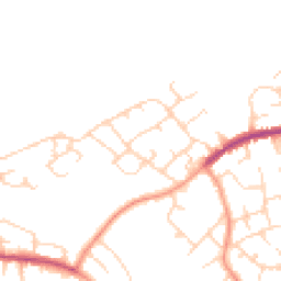 Daytime road noise heatmap for HP1 3NA