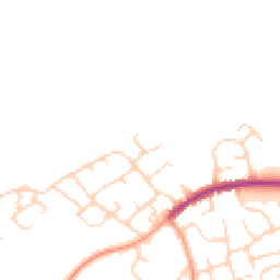 Daytime road noise heatmap for HP1 3NU