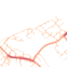 Daytime road noise heatmap for HP1 3TU