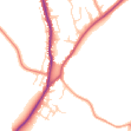 Daytime road noise heatmap for HP10 0AE