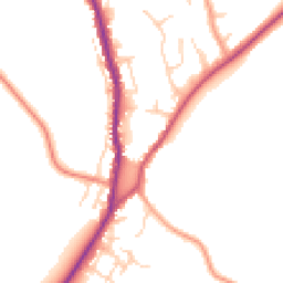 Daytime road noise heatmap for HP10 0AG