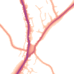 Daytime road noise heatmap for HP10 0AL