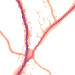 Daytime road noise heatmap for HP10 0AT