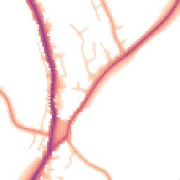 Daytime road noise heatmap for HP10 0AZ