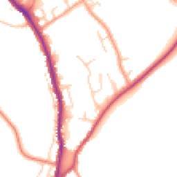 Daytime road noise heatmap for HP10 0BP