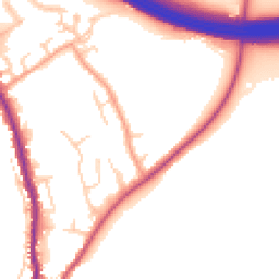 Daytime road noise heatmap for HP10 0BQ