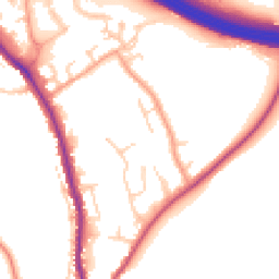 Daytime road noise heatmap for HP10 0BZ