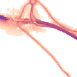 Night-time road noise heatmap for HP10 0DA