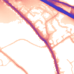 Daytime road noise heatmap for HP10 0DD