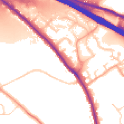 Daytime road noise heatmap for HP10 0DH