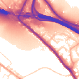 Daytime road noise heatmap for HP10 0DL